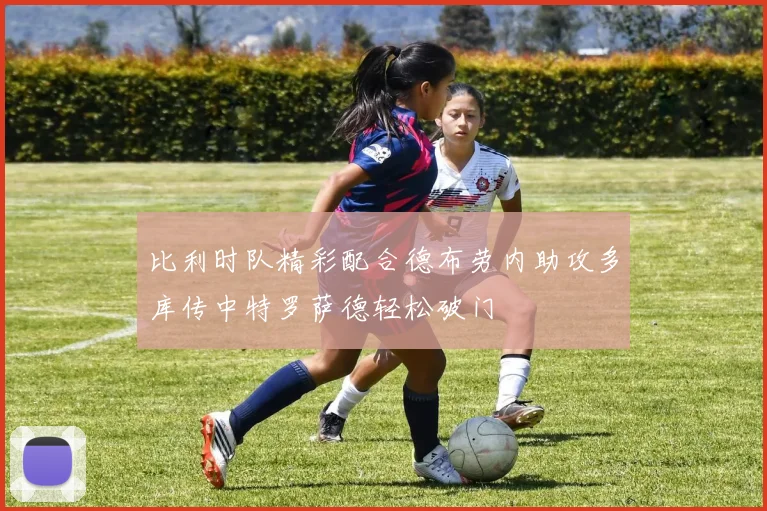 比利时队精彩配合德布劳内助攻多库传中特罗萨德轻松破门